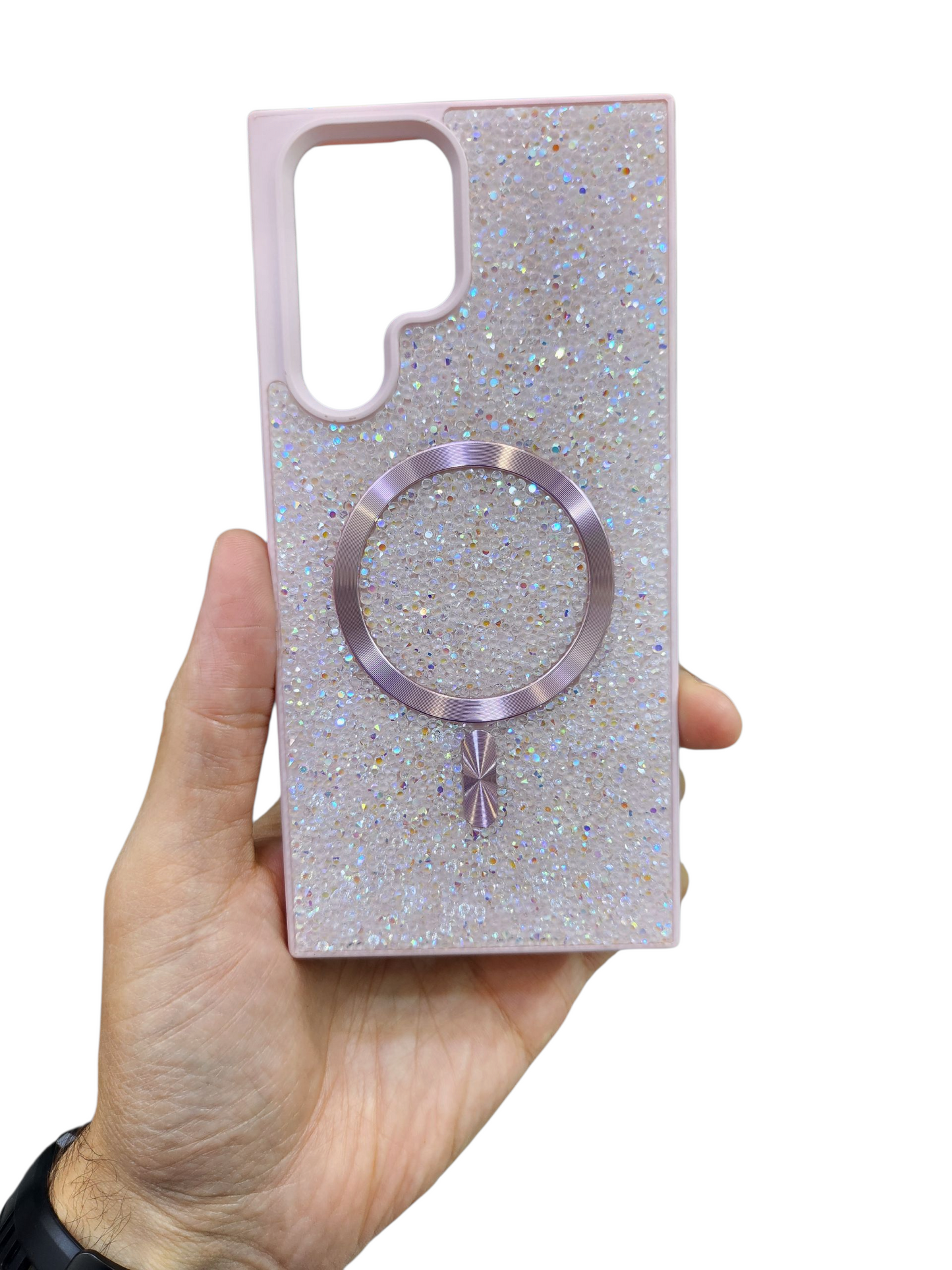 Coque Luxe Pailletée – Swarovski Pink