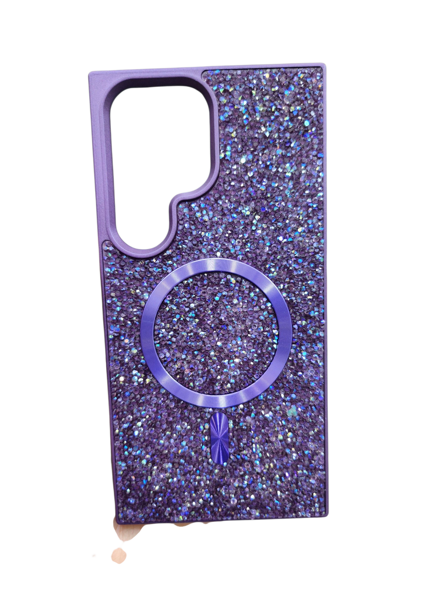 Coque Luxe Pailletée – Swarovski Violet