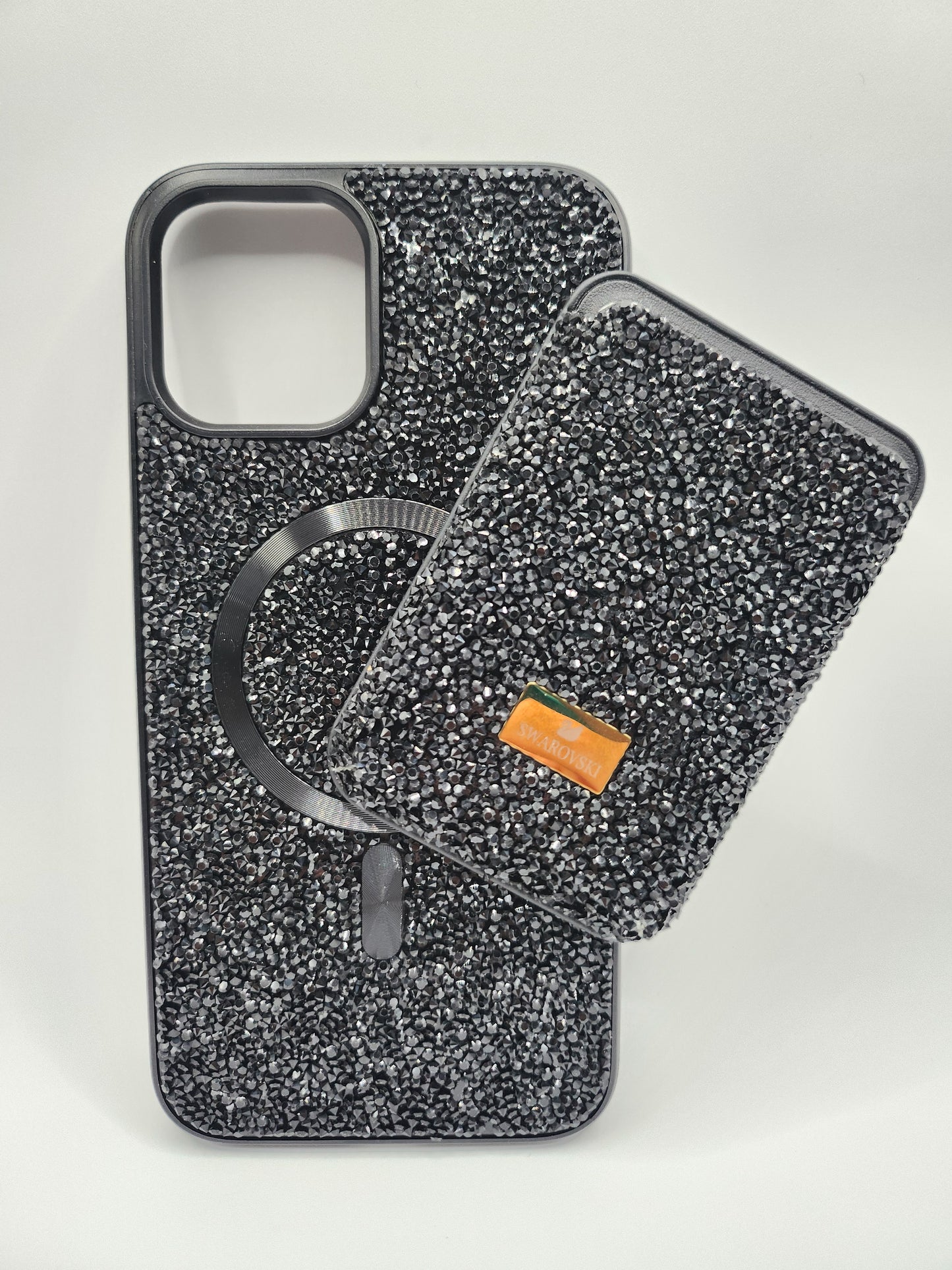 Coque Luxe Pailletée – Swarovski Noire