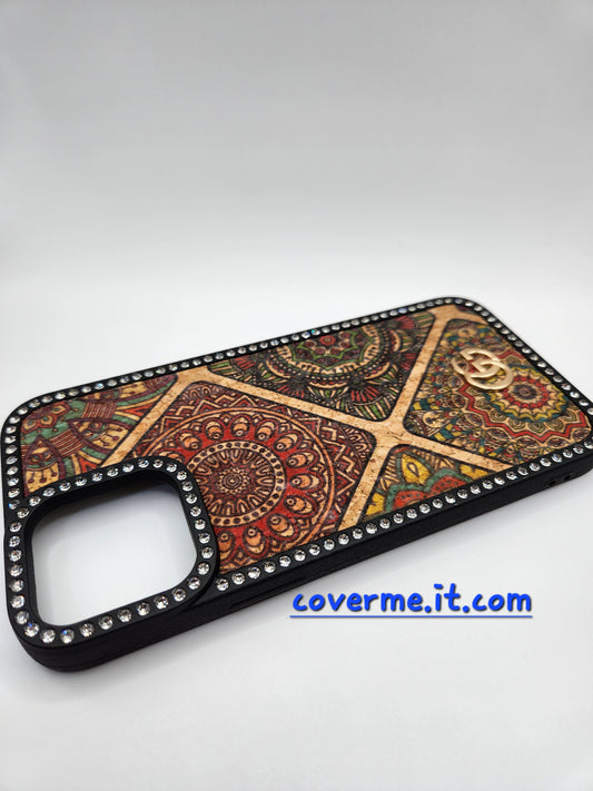 ✨Coque iPhone Luxe Bohème avec Strass – Motifs Mandala Éblouissants – Compatible iphone 12 pro max