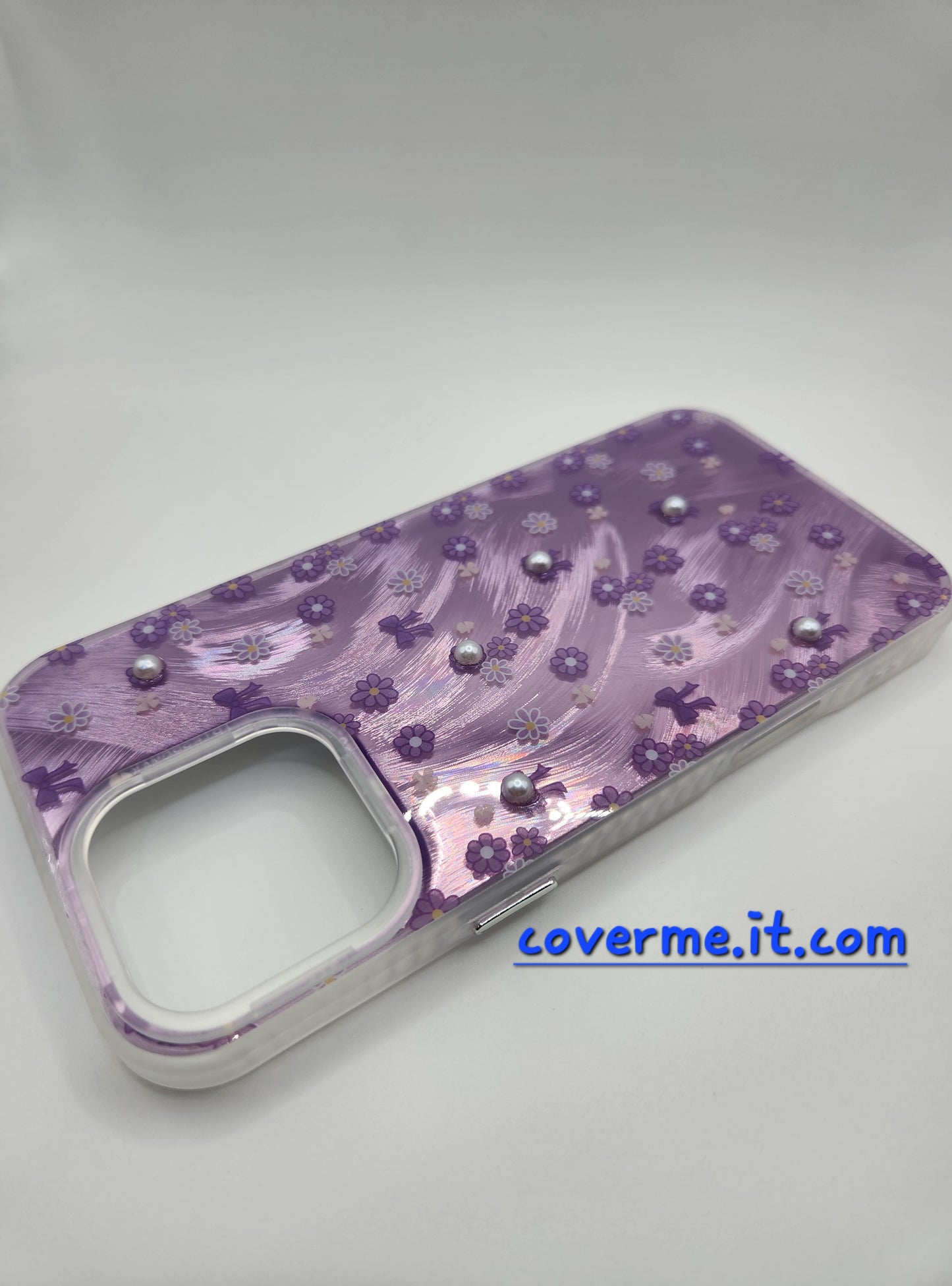 🩷Coque iPhone Féminine Élégante – Design Rubans & Perles, Style Brillant Compatible iphone 16 pro max iphone 13 pro max iphone 12 iphone 12 pro