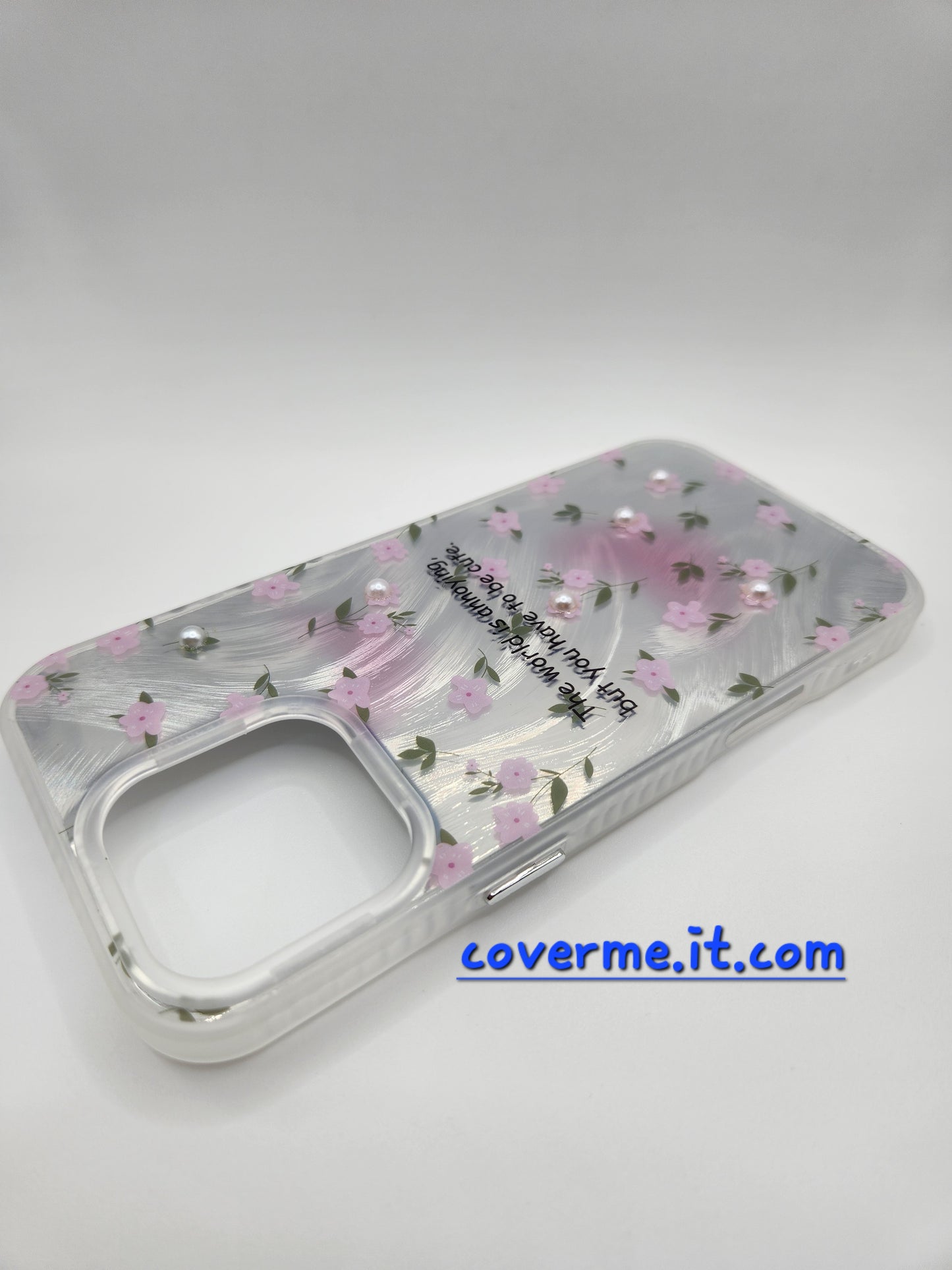 🩷Coque iPhone Féminine Élégante – Design Rubans & Perles, Style Brillant Compatible iphone 16 pro max iphone 15 pro max iphone 14 pro max iphone 12 pro max iphone 12 iphone 12 pro