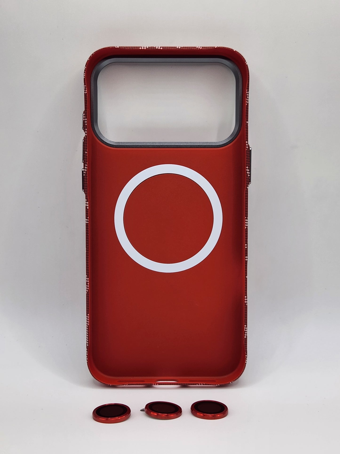 🔶بوشيط آيفون كربوني فاخر بدعم MagSafe وحماية كاملة(17 PRO MAX)