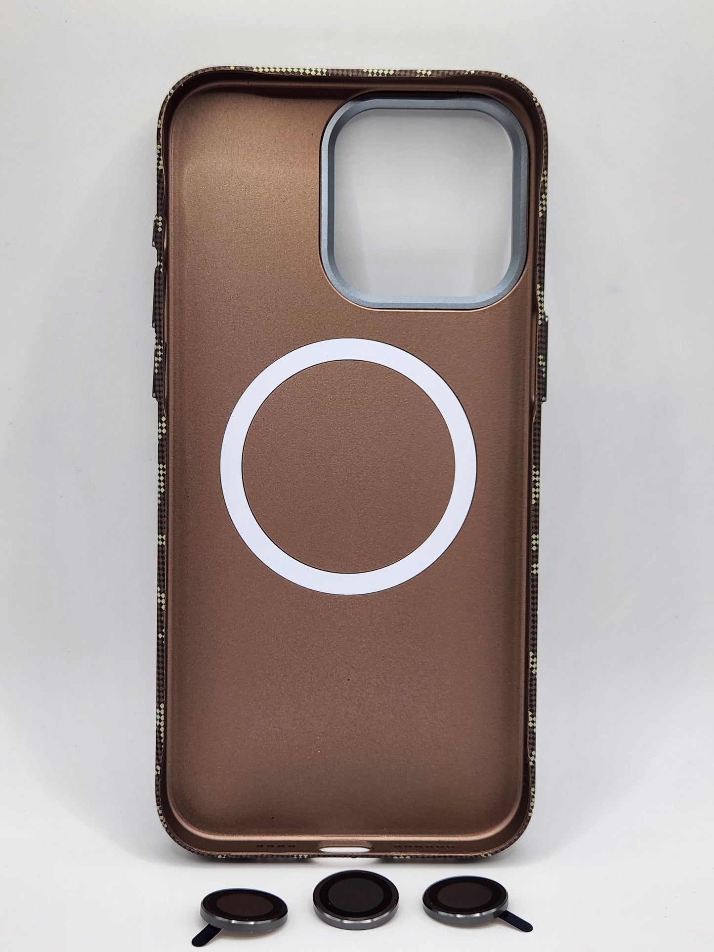 🔶بوشيط آيفون كربوني فاخر بدعم MagSafe وحماية كاملة(13 pro max)