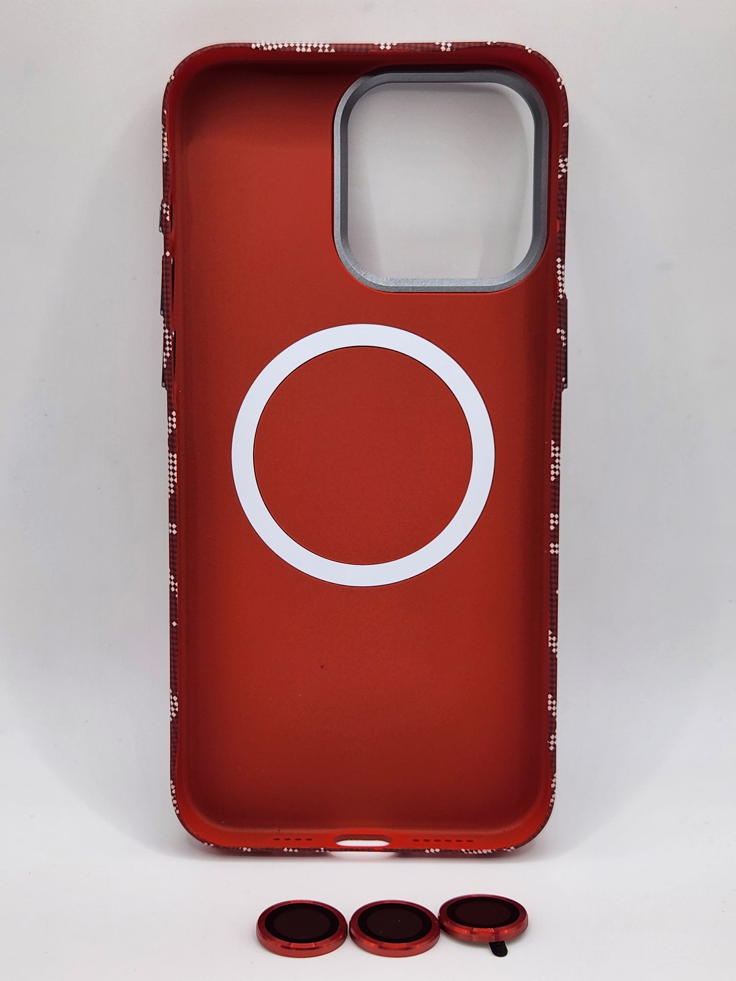 🔶بوشيط آيفون كربوني فاخر بدعم MagSafe وحماية كاملة(15 pro max)