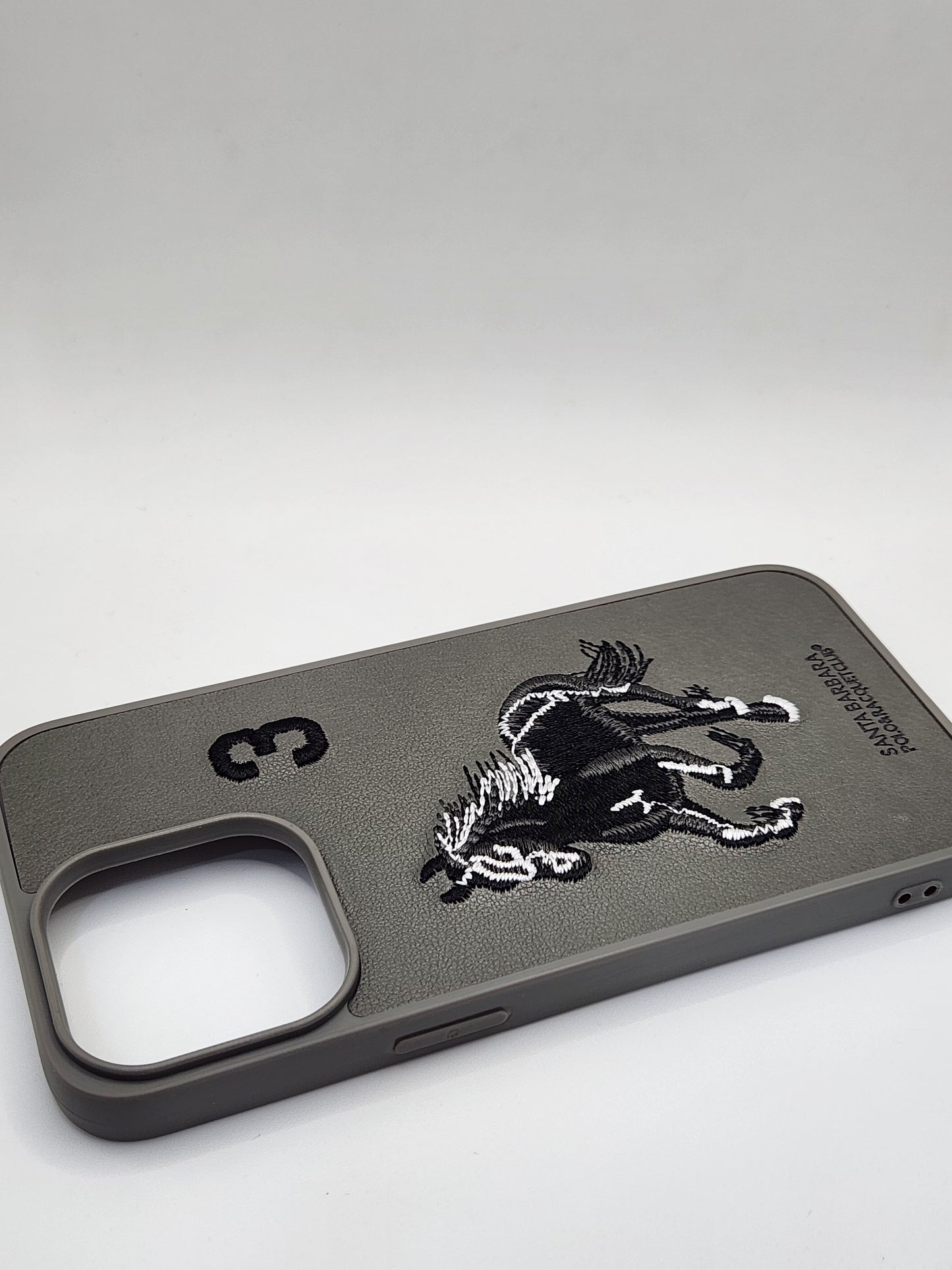 بوشيط هاتف فاخر بتصميم أنيق وتطريز حصان مميز 🐎(13 PRO MAX)