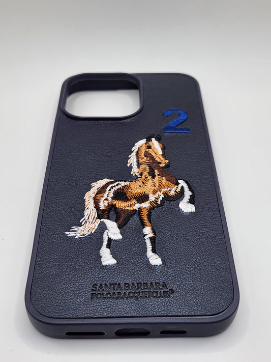 بوشيط هاتف فاخر بتصميم أنيق وتطريز حصان مميز 🐎(14 PRO MAX)