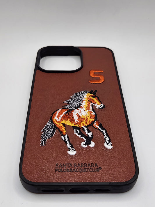 بوشيط هاتف فاخر بتصميم أنيق وتطريز حصان مميز 🐎(16 PRO MAX)