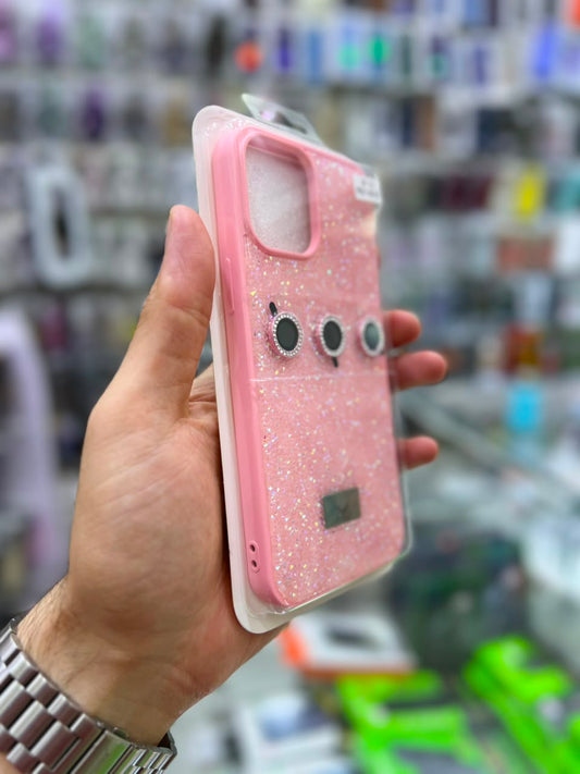 ✨ بوشيط آيفون فاخر لامع مع حماية عدسات الكاميرا تصميم أنيق ومميز ✨(IPHONE 12 PRO MAX)