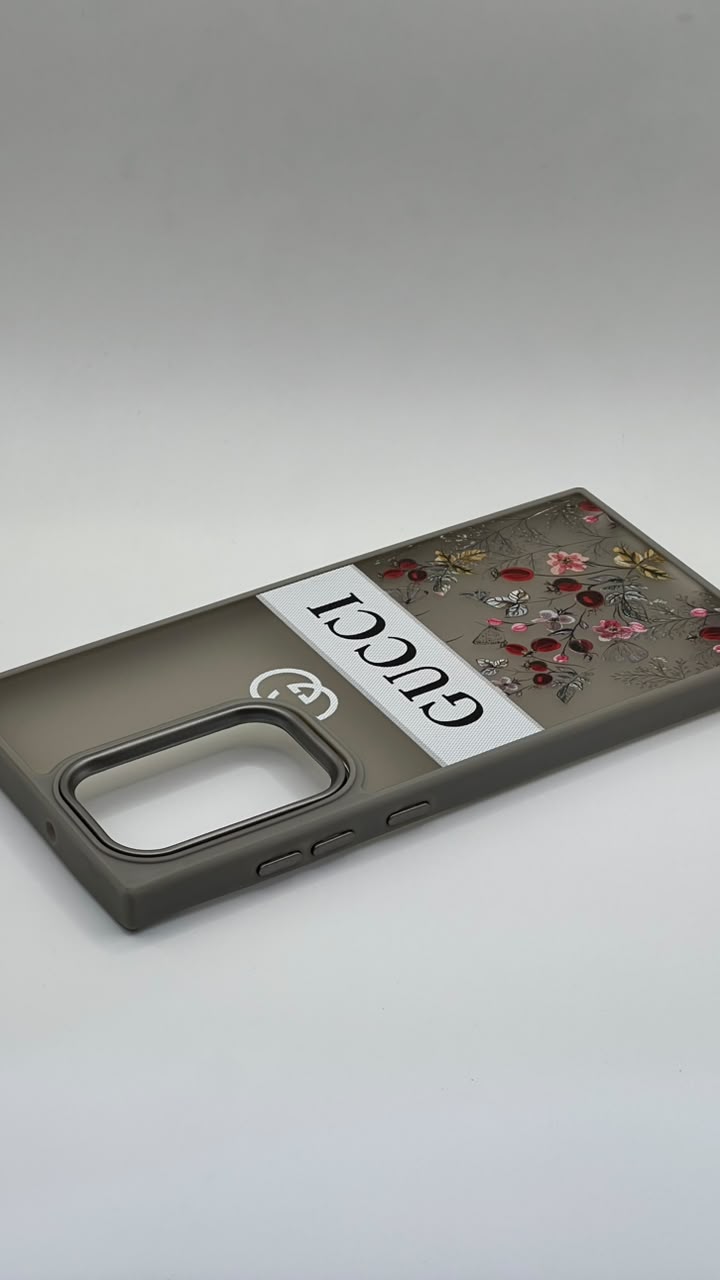 بوشيط فاخر بنقشة زهرية أنيقة حماية كاملة بتصميم راقٍ(SAMSUNG S22 ULTRA)
