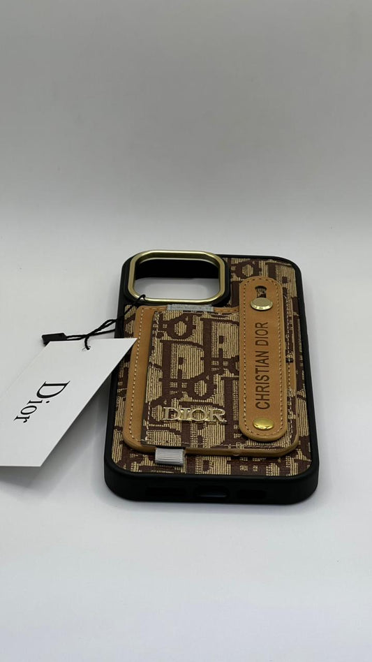 بوشيط فاخر مع حامل مغناطيسي ومحفظة بطاقات(IPHONE 13 PRO)