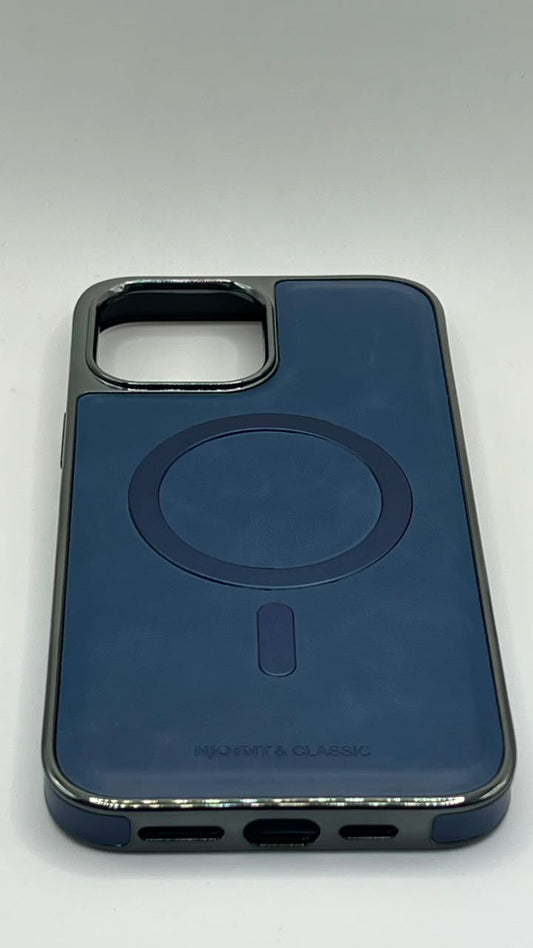 بوشيط جلد طبيعي فاخر للآيفون تصميم أنيق وحماية متكاملة(IPHONE 13 PRO MAX)