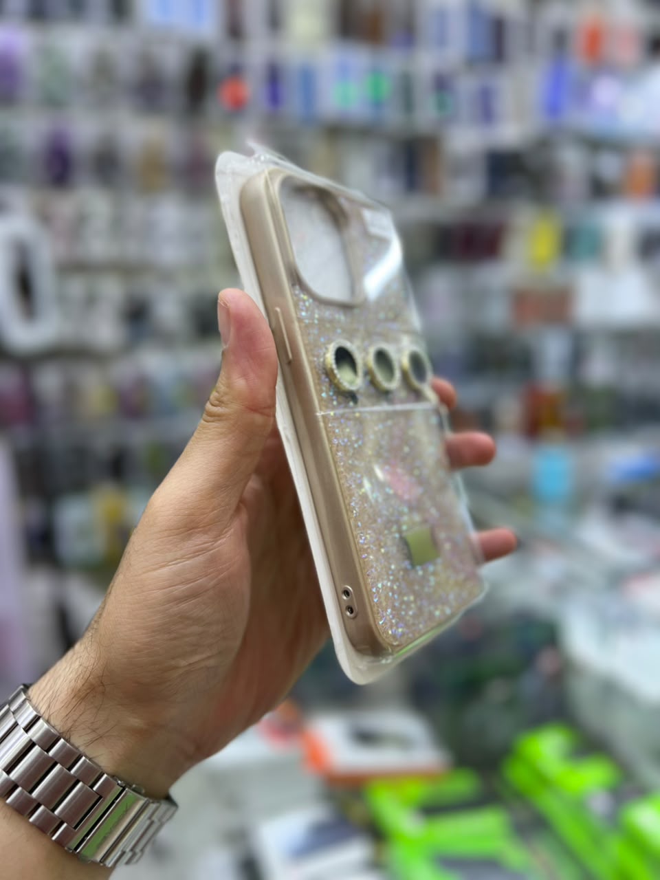 ✨ بوشيط آيفون فاخر لامع مع حماية عدسات الكاميرا تصميم أنيق ومميز ✨(IPHONE 15 PRO MAX)