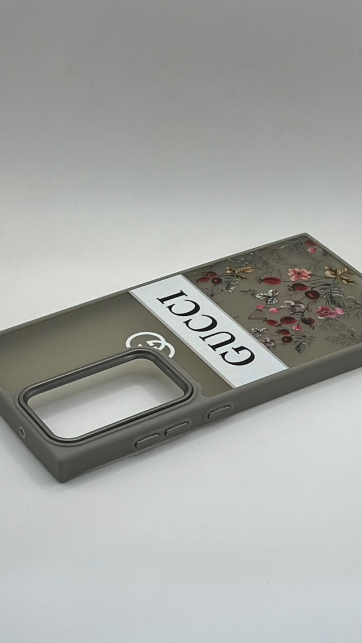 بوشيط فاخر بنقشة زهرية أنيقة حماية كاملة بتصميم راقٍ(SAMSUNG S23 ULTRA)