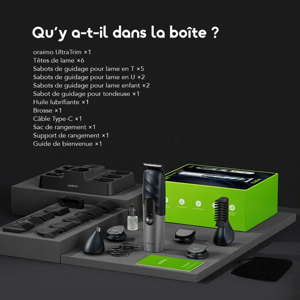 oraimo UltraTrim Kit de toilettage automatique sans effort et sûr pour les enfants