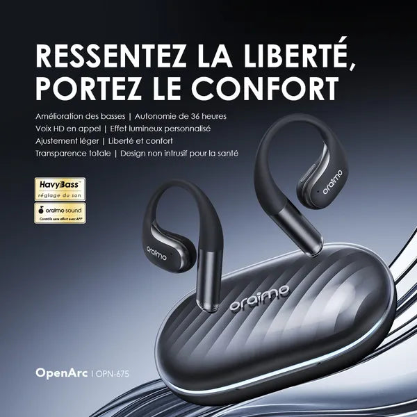 oraimo OpenArc Basses Open-Ear Wireless Earphones