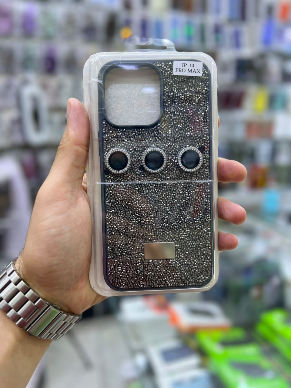 ✨ بوشيط آيفون فاخر لامع مع حماية عدسات الكاميرا تصميم أنيق ومميز ✨(IPHONE 14 PRO MAX)