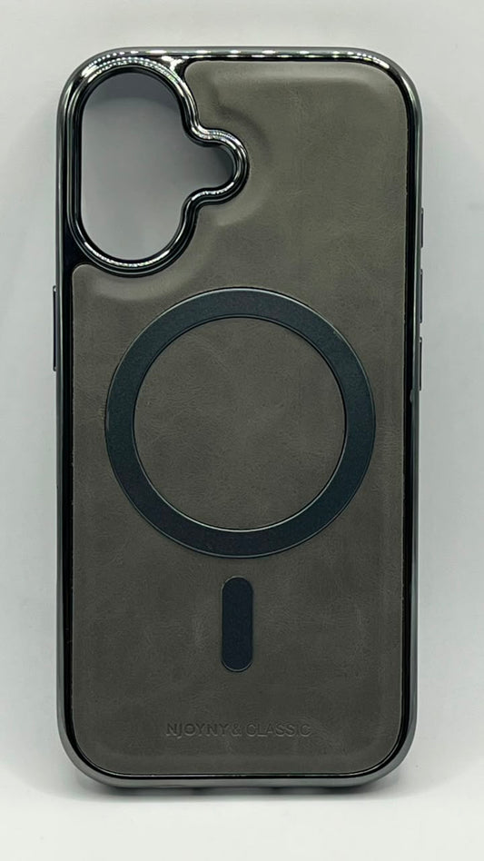 بوشيط جلد طبيعي فاخر للآيفون  تصميم أنيق وحماية متكاملة(IPHONE 17 NORMAL)