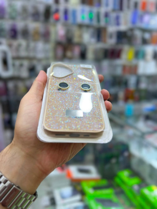 ✨ بوشيط آيفون فاخر لامع مع حماية عدسات الكاميرا تصميم أنيق ومميز ✨(IPHONE 16 NORMAL)
