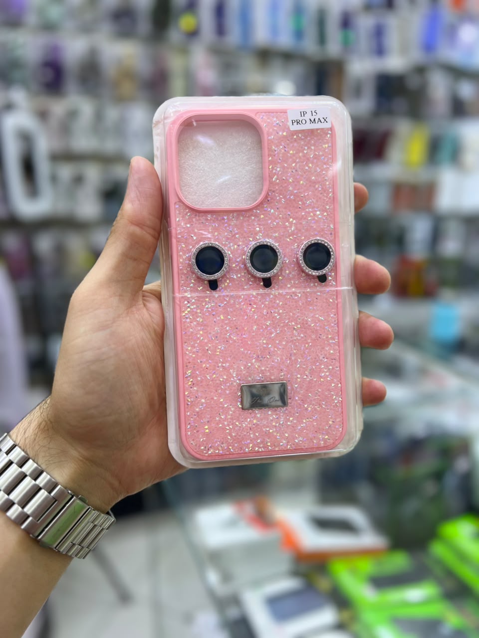 ✨ بوشيط آيفون فاخر لامع مع حماية عدسات الكاميرا تصميم أنيق ومميز ✨(IPHONE 15 PRO MAX)