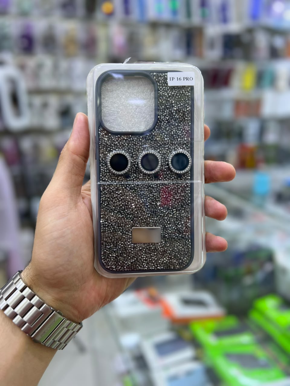 ✨ بوشيط آيفون فاخر لامع مع حماية عدسات الكاميرا تصميم أنيق ومميز ✨(IPHONE 16 PRO)