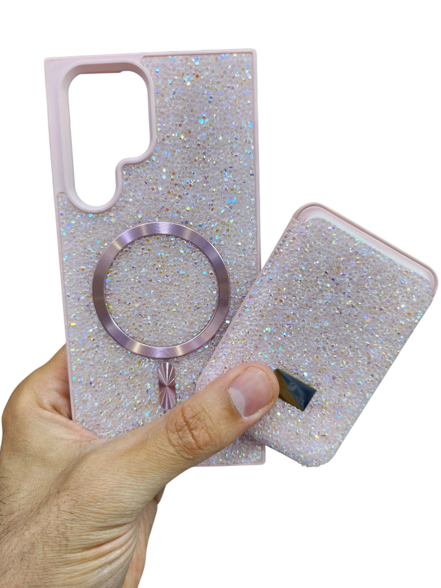 Coque Luxe Pailletée – Swarovski Pink