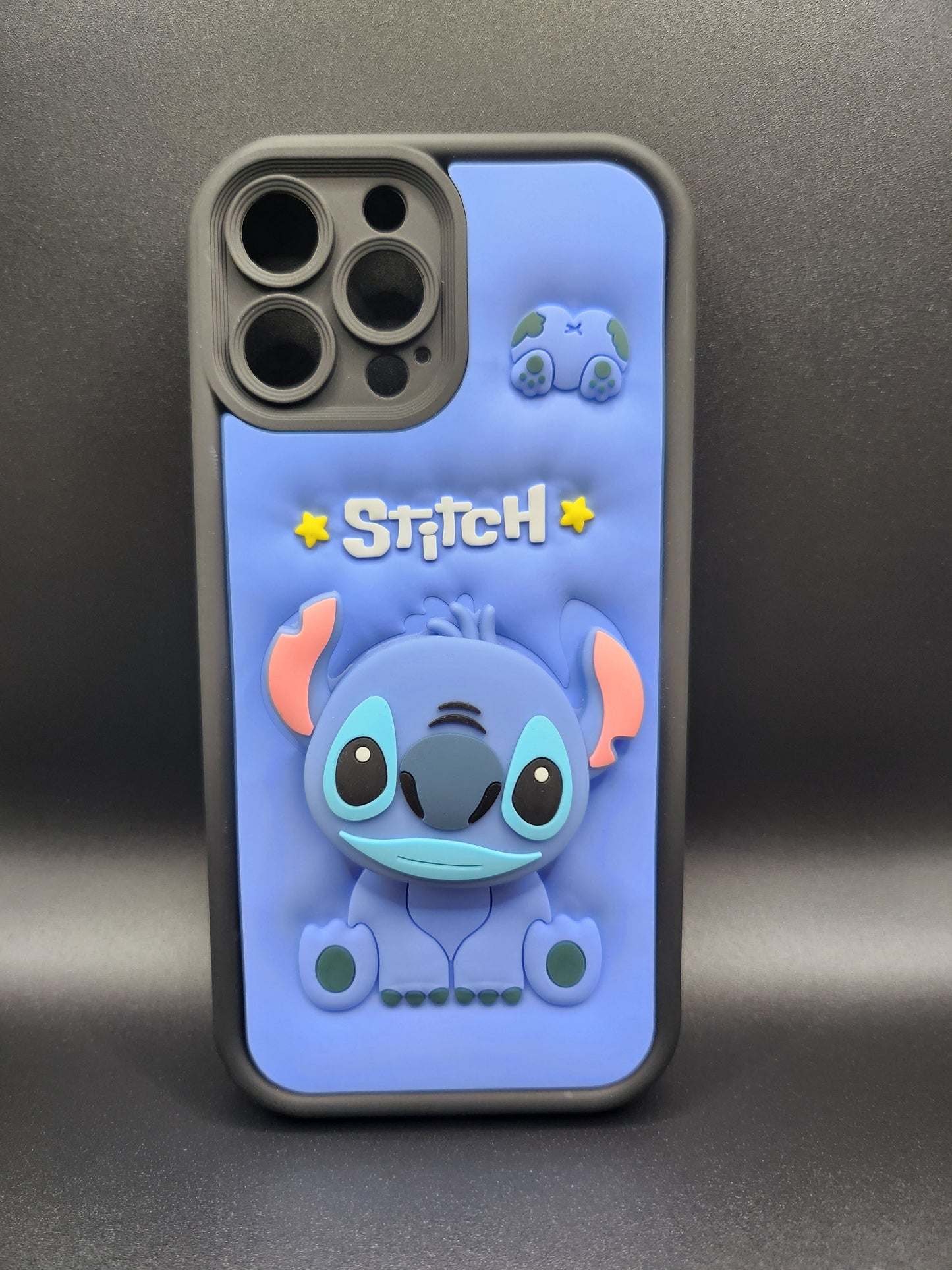 Coque Silicone 3D Design Mignon – Série Personnages & Papillons Stitch