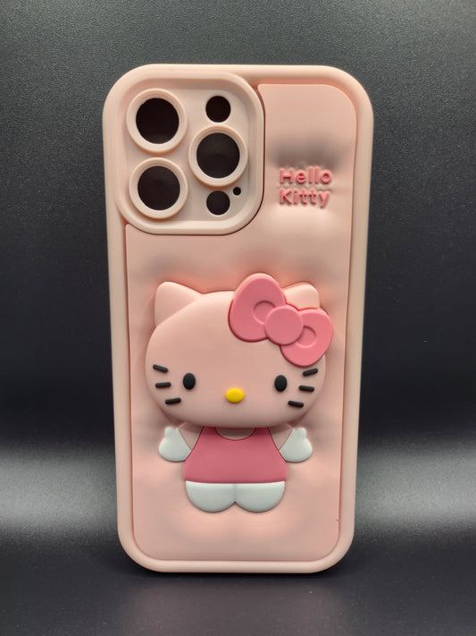 Coque Silicone 3D Design Mignon – Série Personnages & Papillons Hello Kitty
