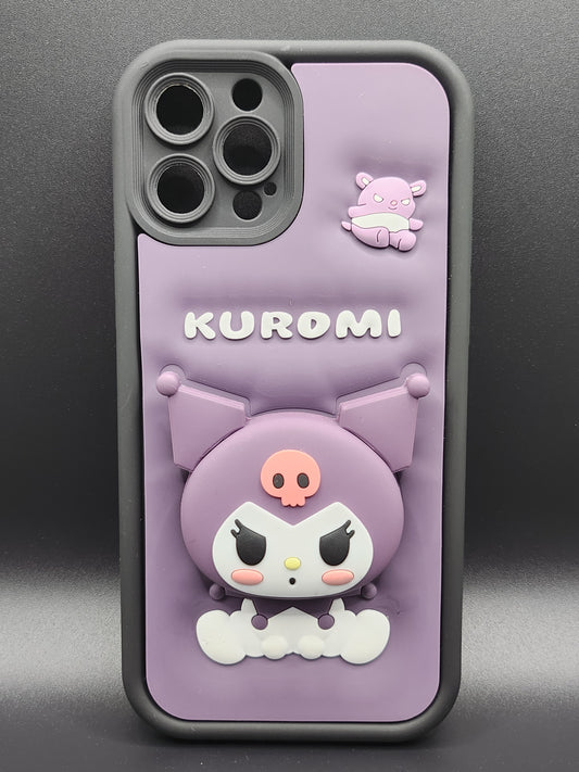 Coque Silicone 3D Design Mignon – Série Personnages & Papillons Kuromi