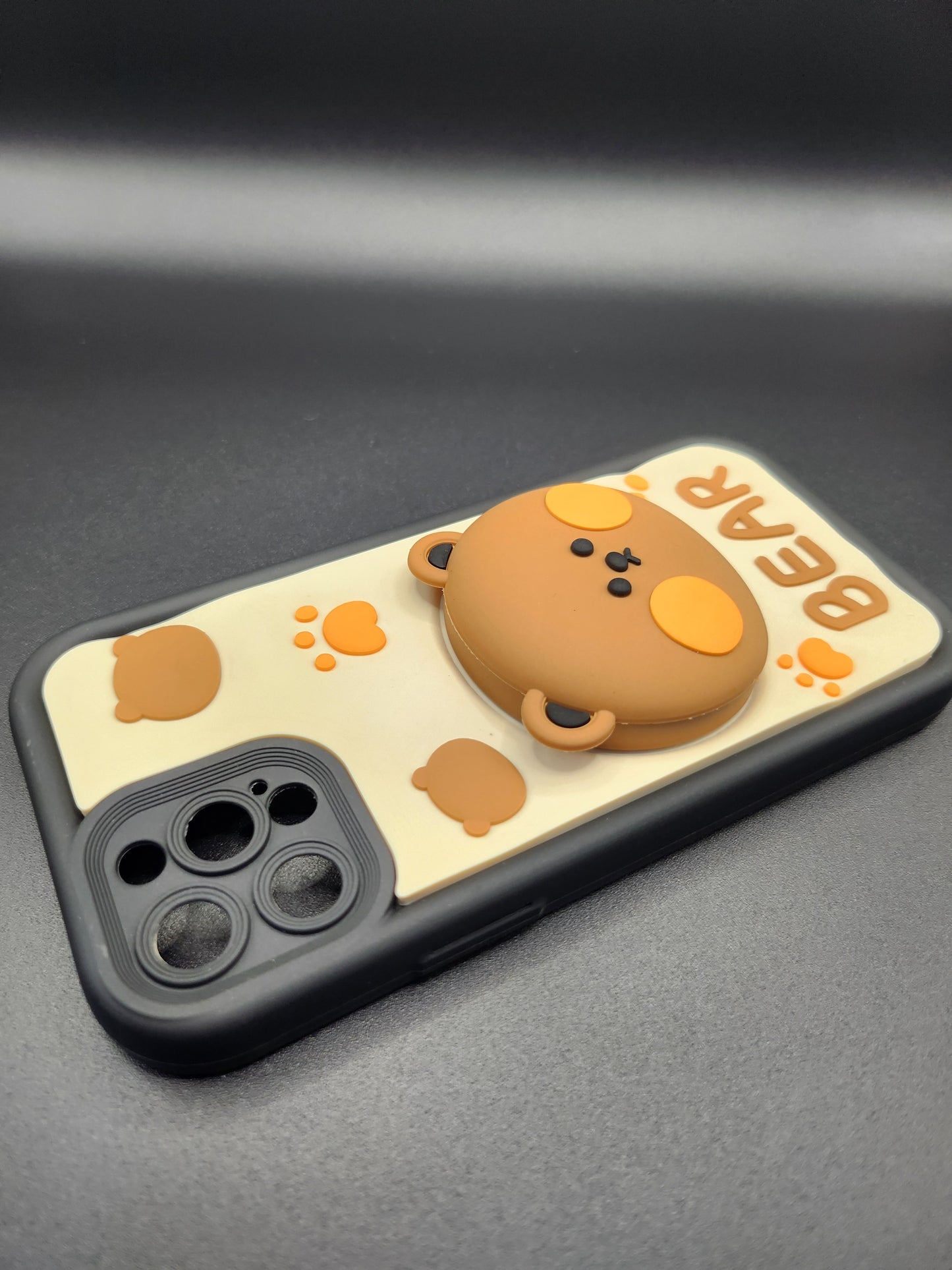 Coque Silicone 3D Design Mignon – Série Personnages & Papillons Bear