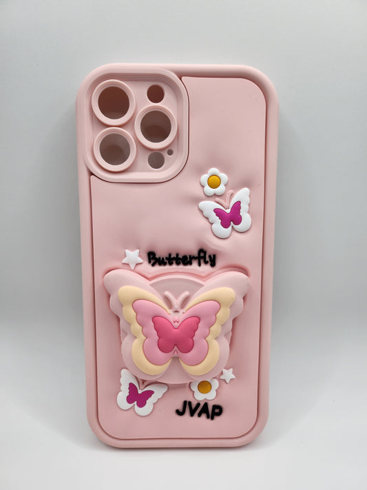 Coque Silicone 3D Design Mignon – Série Personnages & Papillons Butterfly