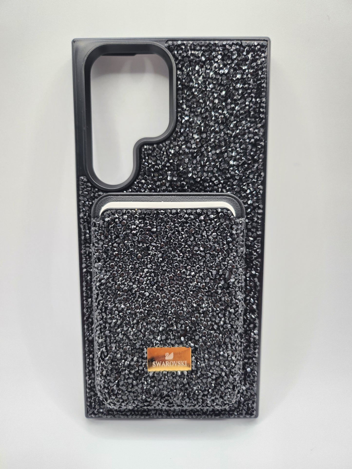 Coque Luxe Pailletée – Swarovski Noire