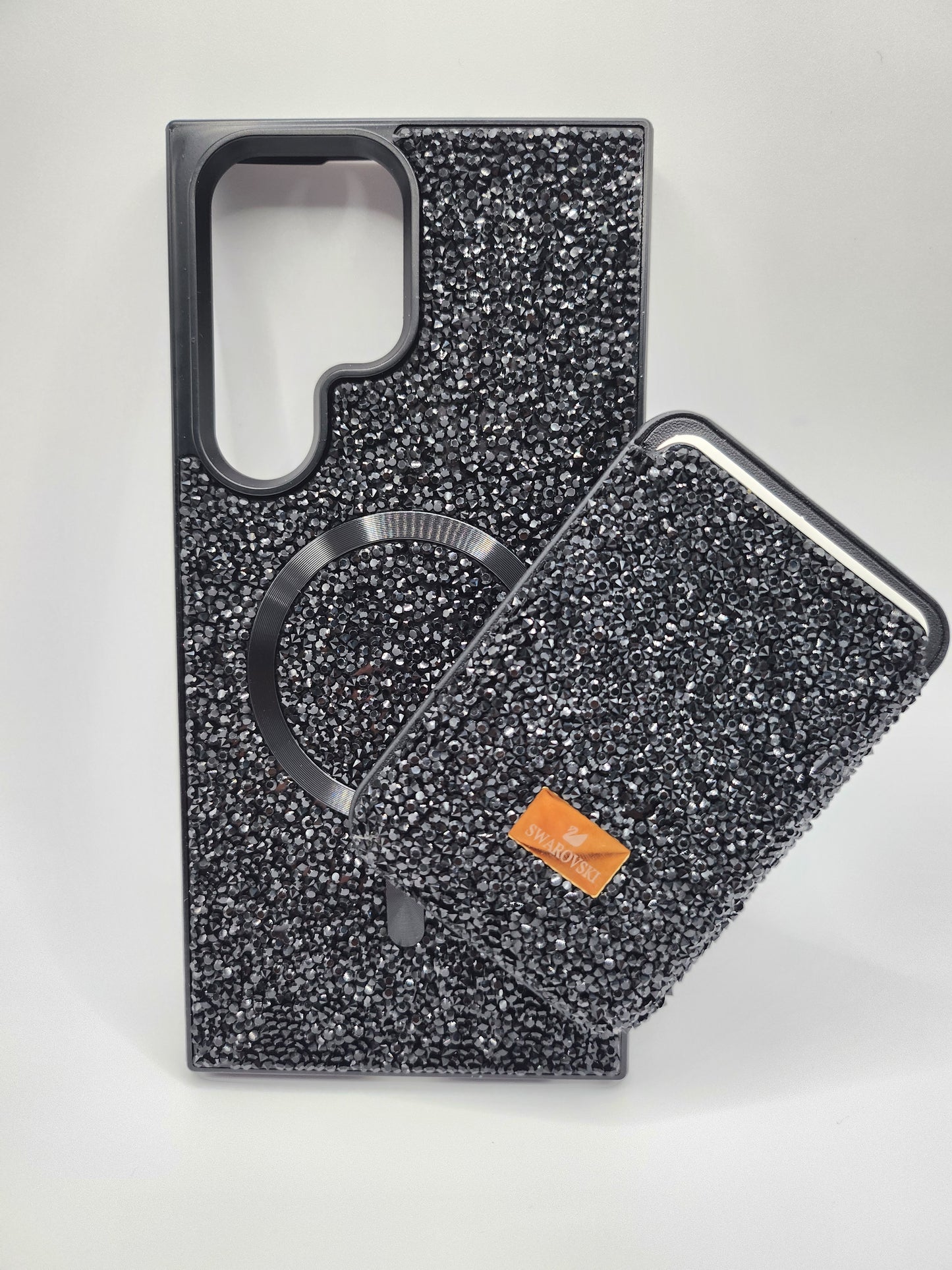 Coque Luxe Pailletée – Swarovski Noire