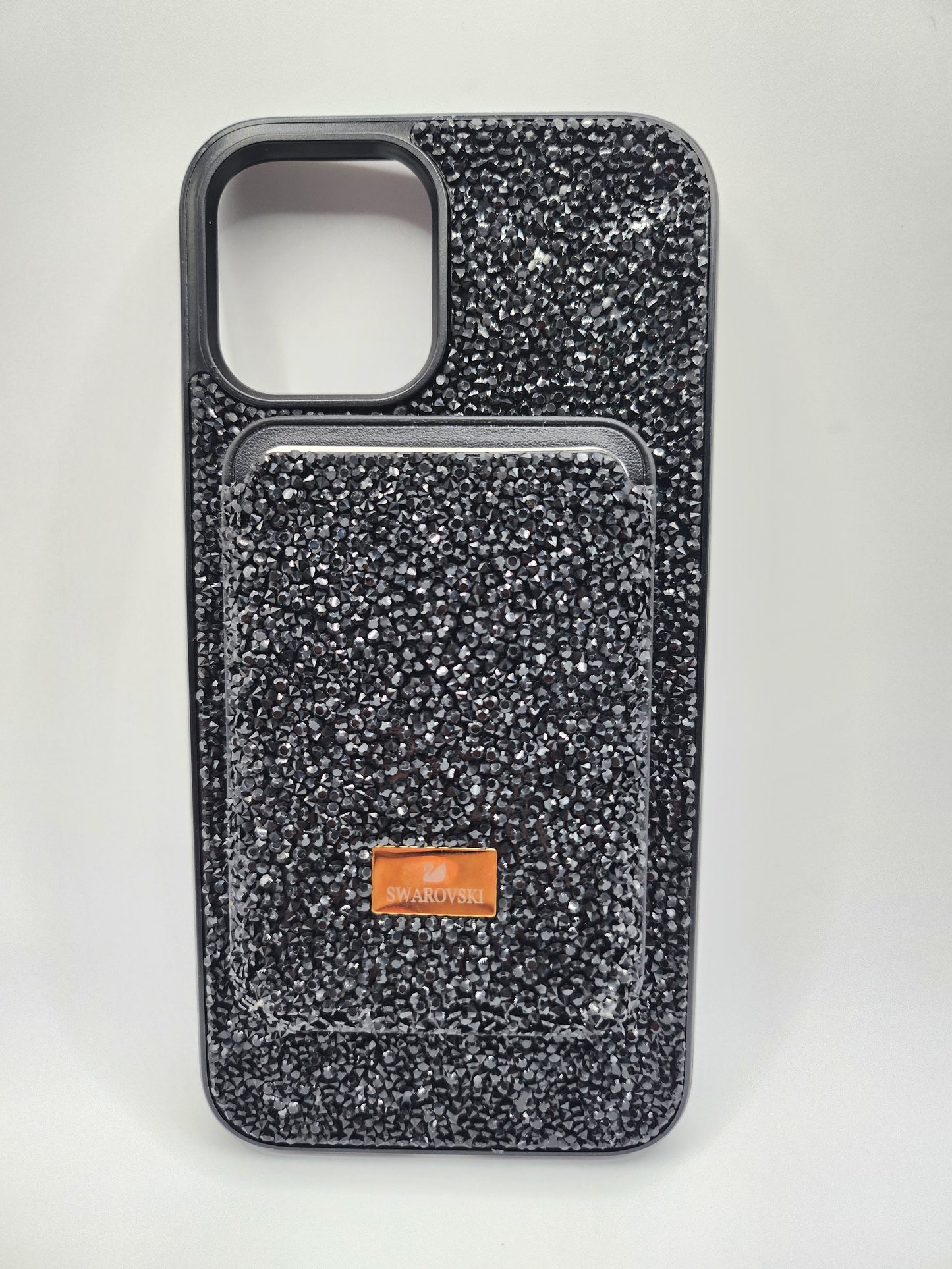 Coque Luxe Pailletée – Swarovski Noire