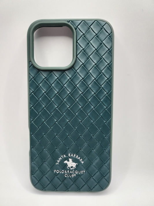 Coque tressée premium Santa Barbara – Style élégant & protection optimale Vert