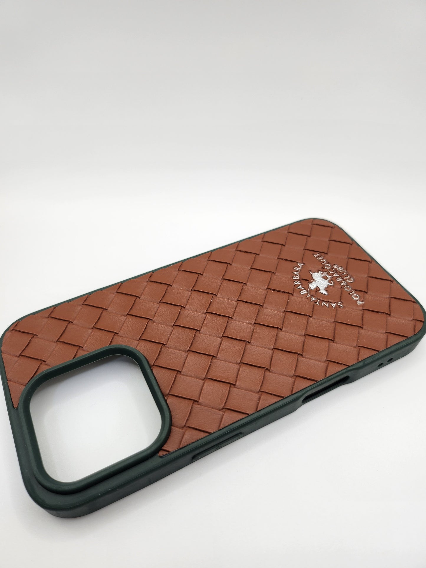 Coque tressée premium Santa Barbara – Style élégant & protection optimale Maroon