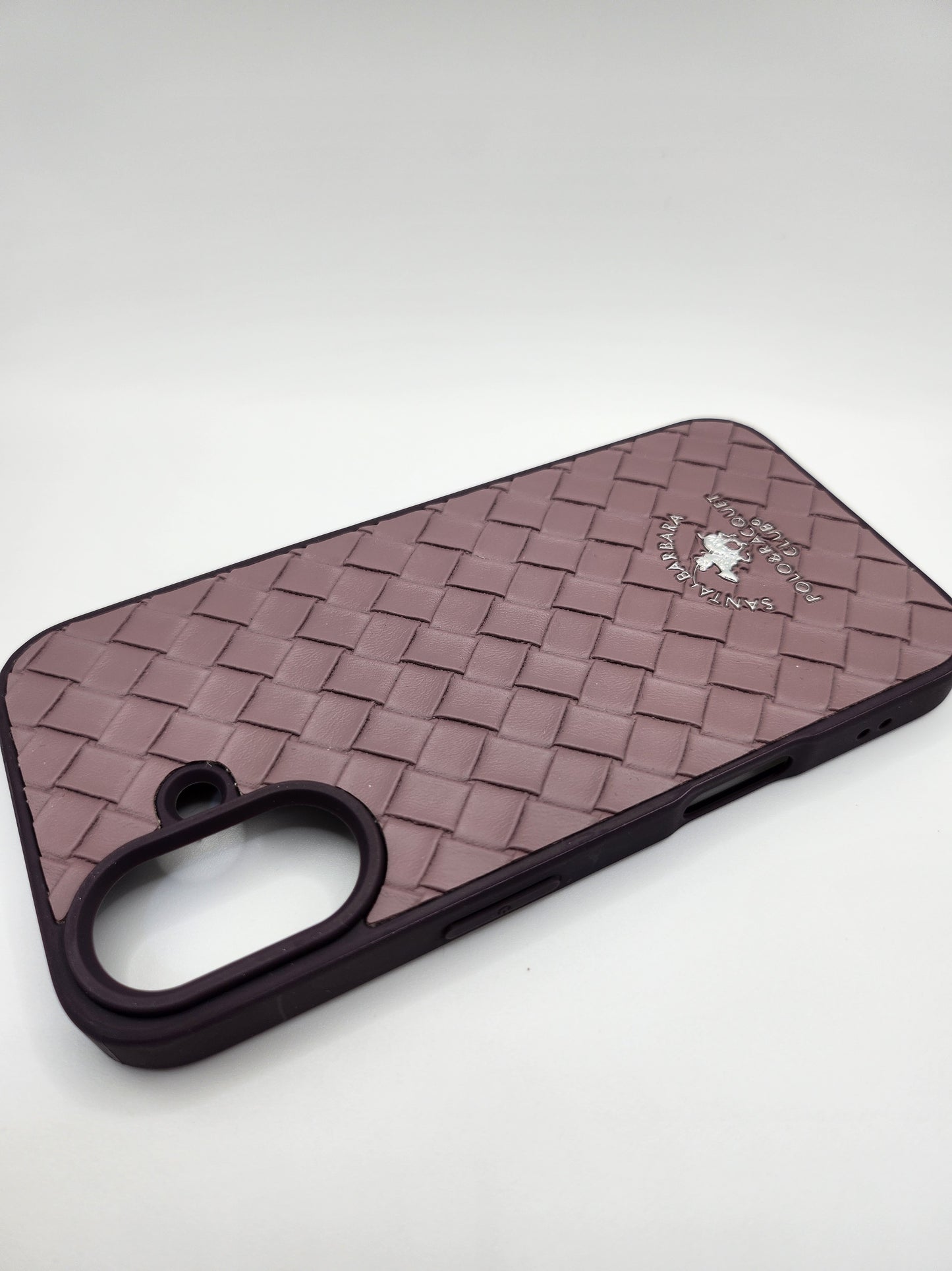 Coque tressée premium Santa Barbara – Style élégant & protection optimale Pink