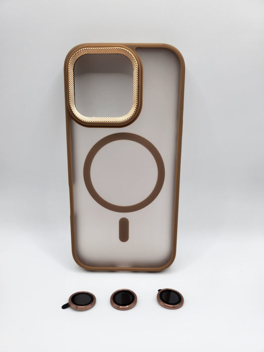 Coque Matte avec Protection Lentille et Compatibilité MagSafe