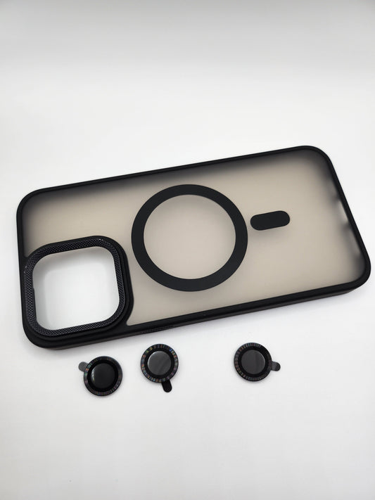Coque Matte avec Protection Lentille et Compatibilité MagSafe