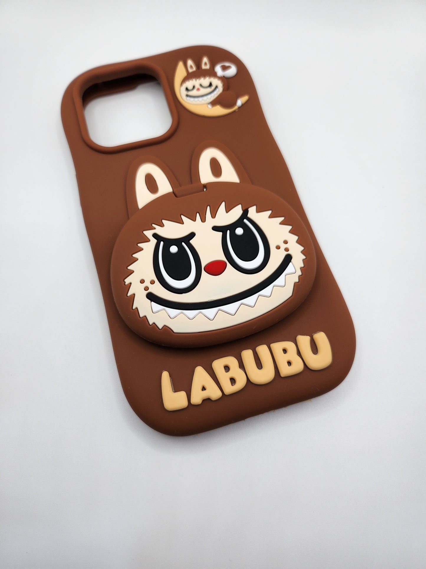 Coque iPhone Labubu 3D avec Miroir Caché – Design Mignon en Silicone