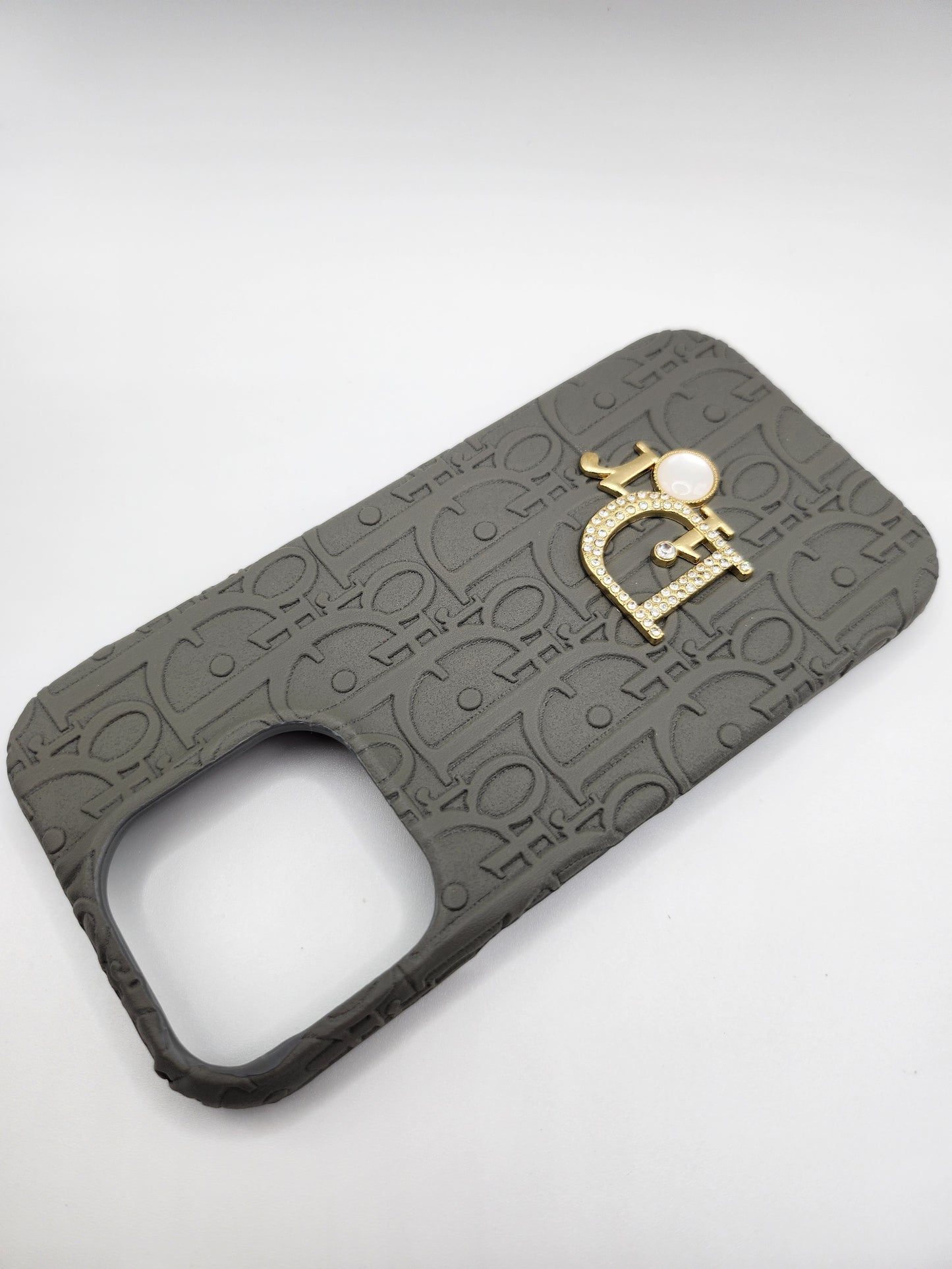 Coque de Luxe Dior pour iPhone – Motif Monogramme et Logo Orné