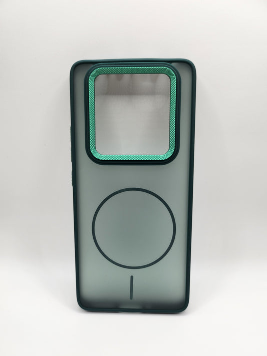 Coque Matte Transparente avec Anneau Magnétique – Protection Élégante et Moderne (REDMI NOTE 14 PRO)(REDMI NOTE 14 PRO PLUS)