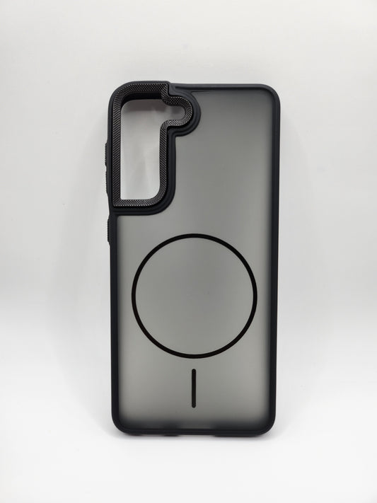 Coque Matte Transparente avec Anneau Magnétique – Protection Élégante et Moderne (SAMSUNG GALAXY S21)