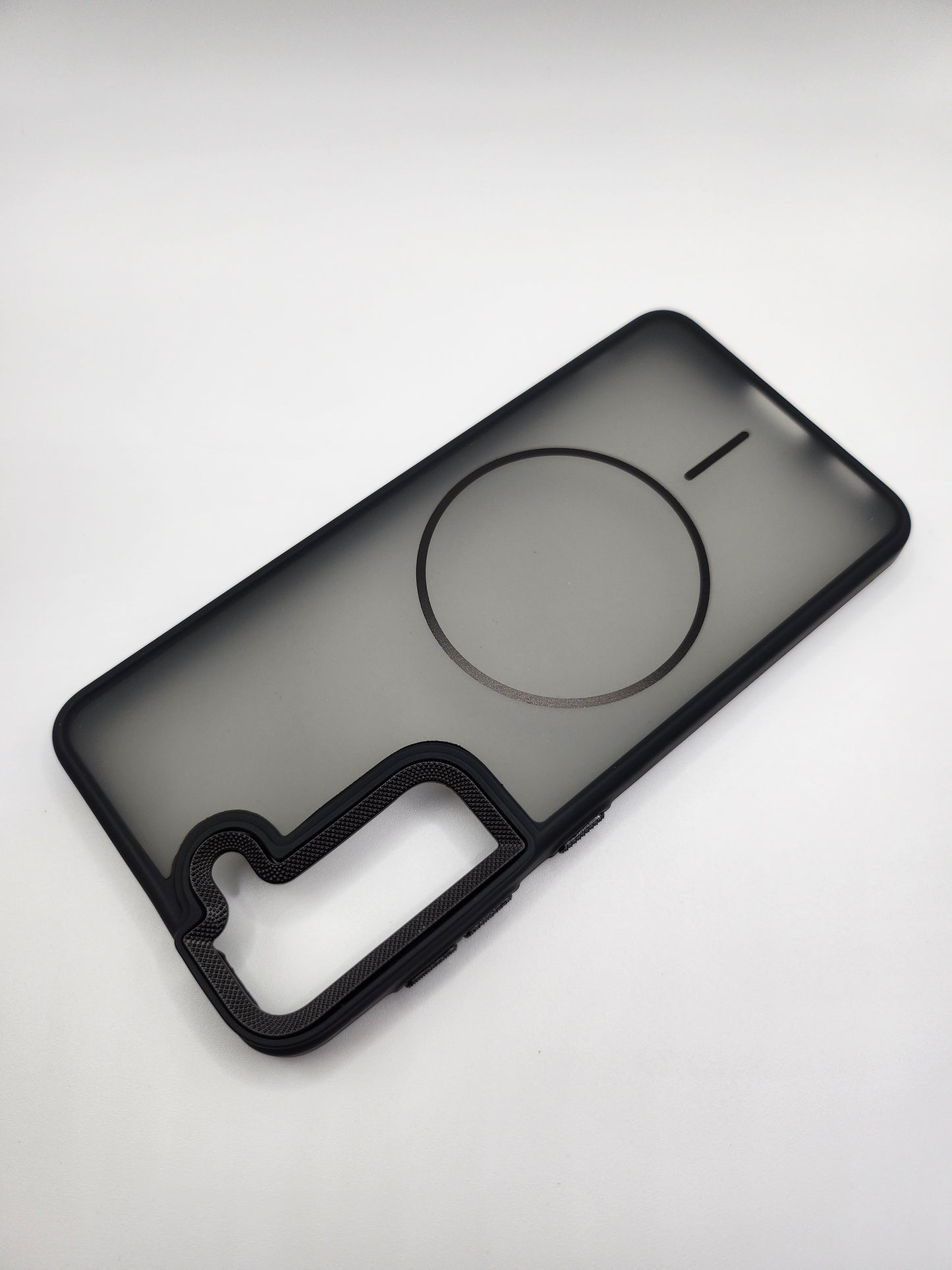 Coque Matte Transparente avec Anneau Magnétique – Protection Élégante et Moderne (SAMSUNG GALAXY S21)