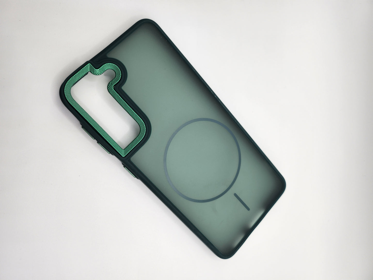 Coque Matte Transparente avec Anneau Magnétique – Protection Élégante et Moderne (SAMSUNG GALAXY S21)