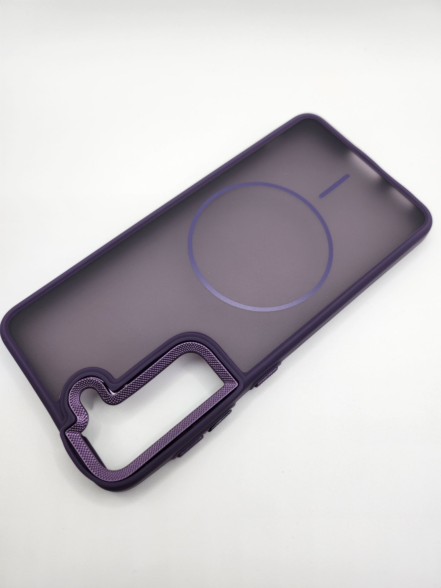 Coque Matte Transparente avec Anneau Magnétique – Protection Élégante et Moderne (SAMSUNG GALAXY S21)