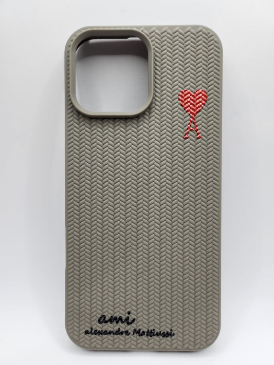 💖Coque iPhone Ami Alexandre Mattiussi – Design Cœur Rouge💖 (4 Couleurs)