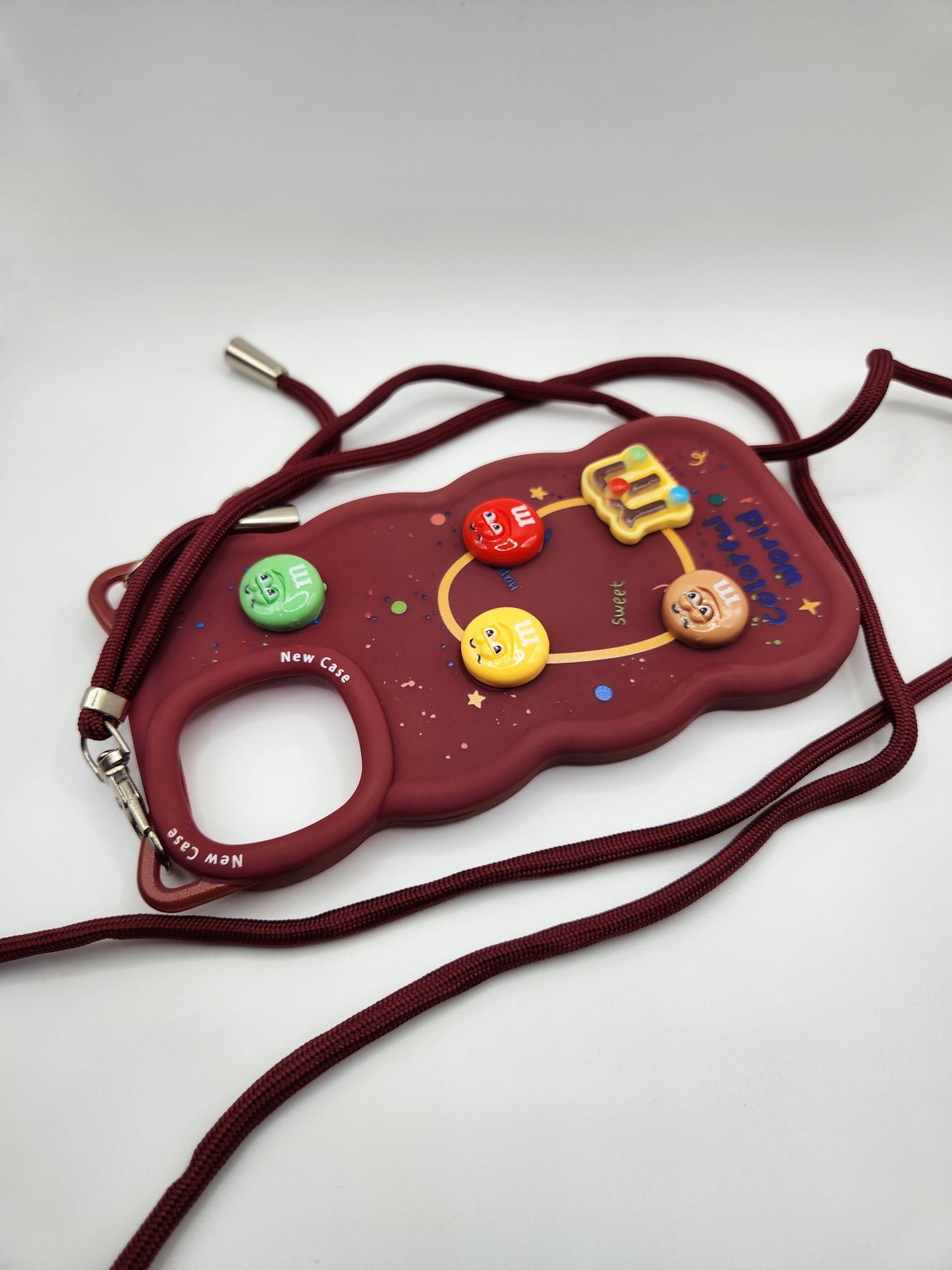 Coque M&amp;M's Colorée avec Cordon – "Colorful World"