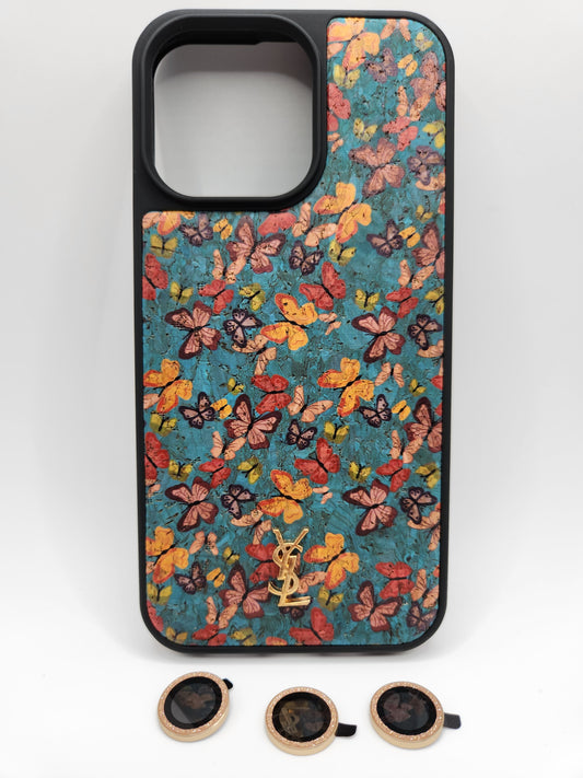 Coque Luxe Fleurie & Papillons – Compatible iPhone 15 pro max