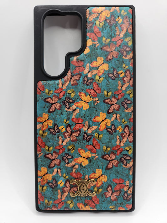 Coque Luxe Fleurie & Papillons – Compatible Samsung S22 Ultra